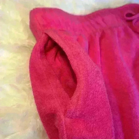 Wild Fable Hot Pink Terrycloth Elastic Waistband Shorts w Pockets Size Large - Picture 9 of 10